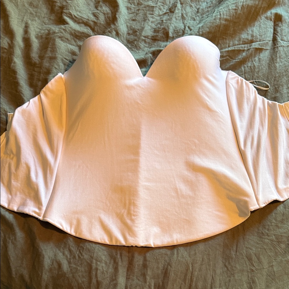 David's Bridal Cream Shapewear Top runs small